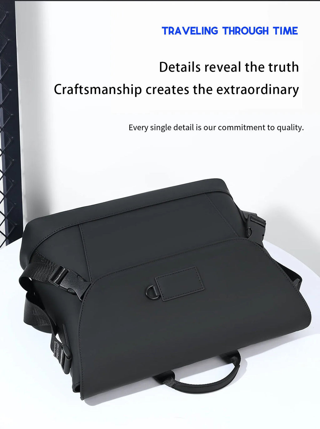 New Briefcase, High-End Business Crossbody Bag, Commuter Travel Backpack, Large-Capacity Shoulder Bag, Fashionable Water-Repellent Handbag, Laptop Bag, Solid Color Casual Bag
