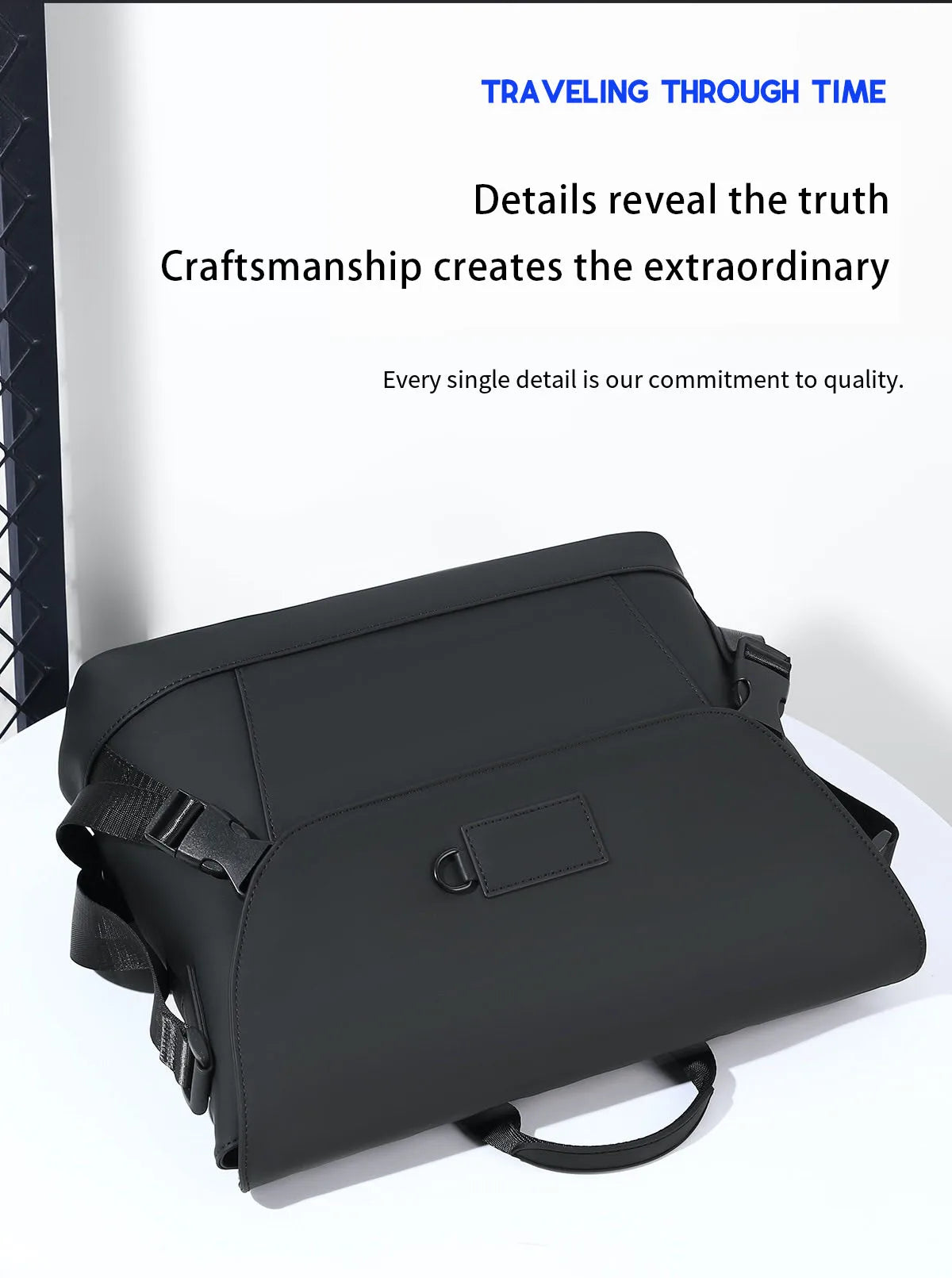 New Briefcase, High-End Business Crossbody Bag, Commuter Travel Backpack, Large-Capacity Shoulder Bag, Fashionable Water-Repellent Handbag, Laptop Bag, Solid Color Casual Bag