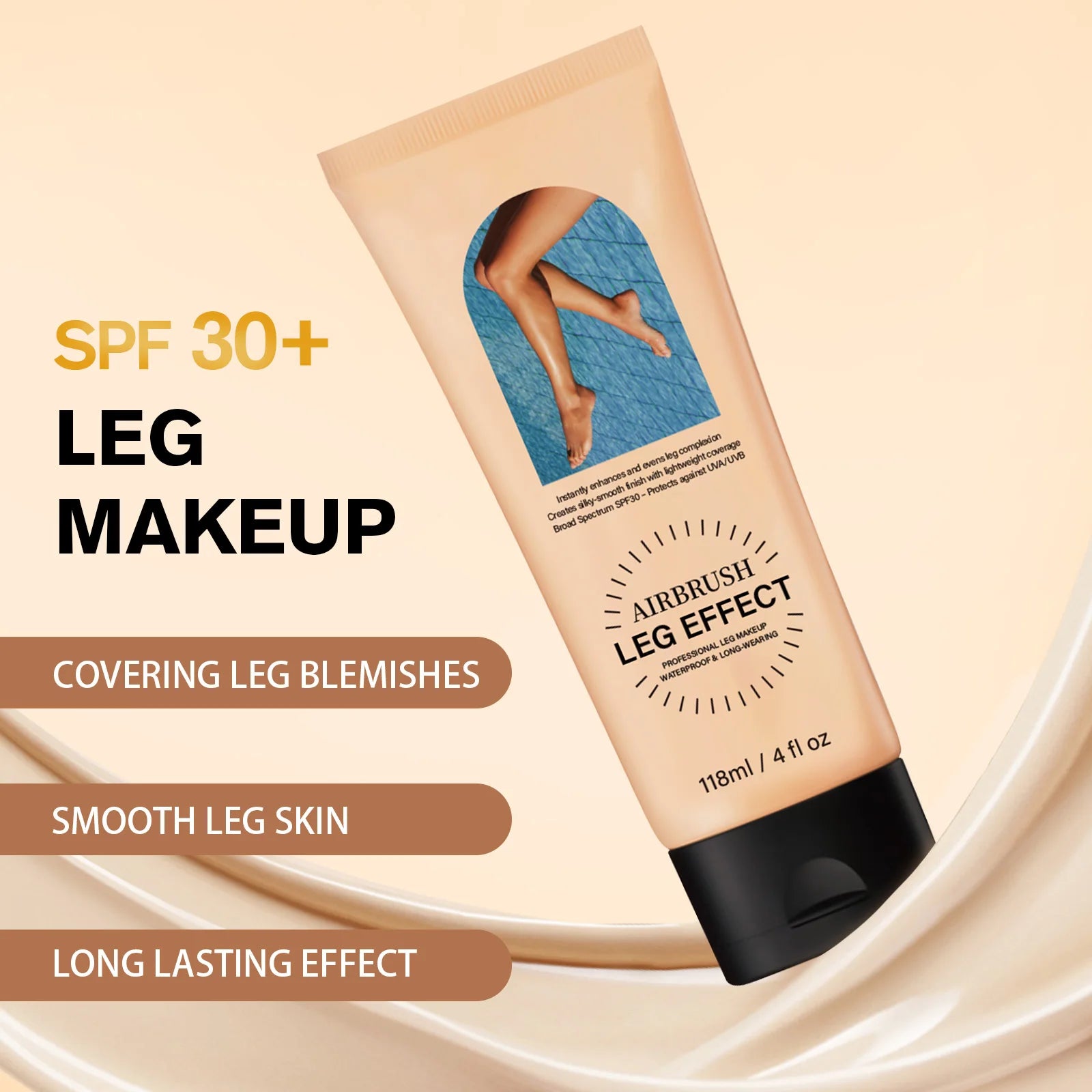 All-in-One Leg Perfector Lotion 118ml - 3 Shades with SPF 30, Waterproof, Long-Wear to Conceal & Smooth Skin Flawlessly.