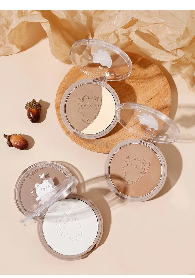 Xixi Contouring Matte Highlight Make Up Face Body Sculptor Shading Bronzer Contour Powder Palette Shadows Cosmetics Cute Makeup