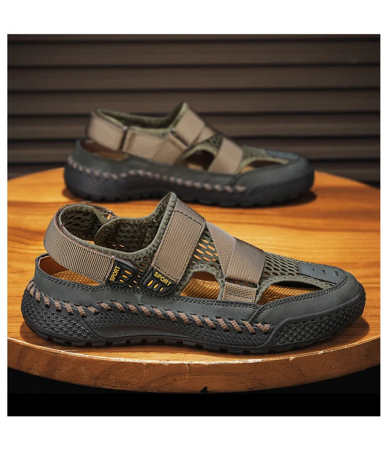 Men Summer Sandal Outdoor Casual Sandals for Men 2024 New Comfortable Trekking Hiking Sandals Beach Sandals Breathable Shoes