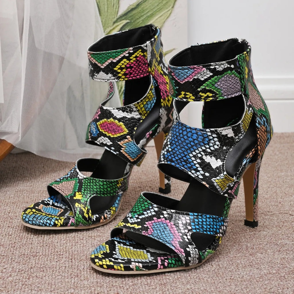 Women High Heels Sandals 2025 New Summer Stilettos Ankle Buckle Strap Sandals Ladies Casual Pumps Sexy Wedding Shoes Bride