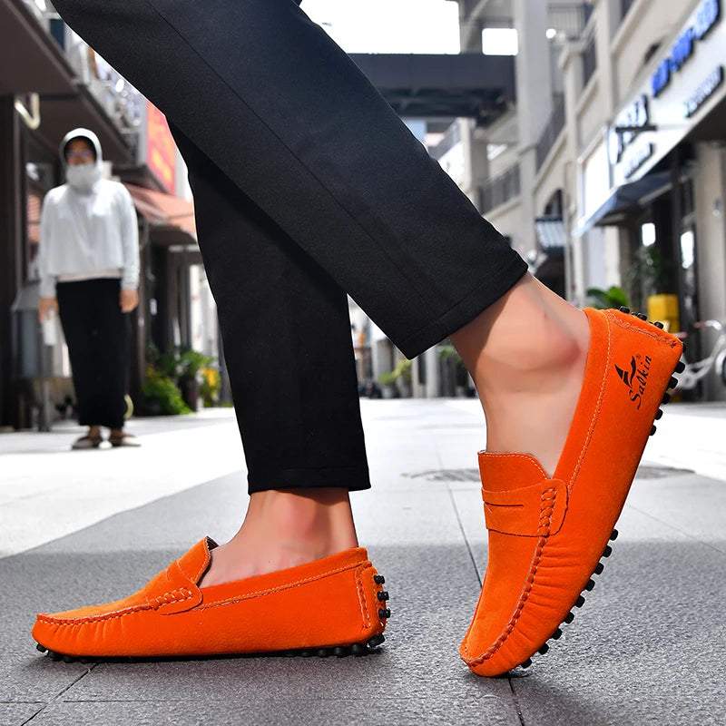 High Quality Women Shoes Lightweight Leather Moccasins Handmade Comforty Fashion Sneakers Mom nurse Flats Soft Walking 2025 New