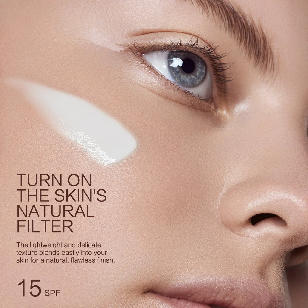 Hydrating Color-Adjusting Foundation SPF 15 30ml - Natural Coverage for Fair to Medium Skin, Lightweight with Hyaluronic Acid.