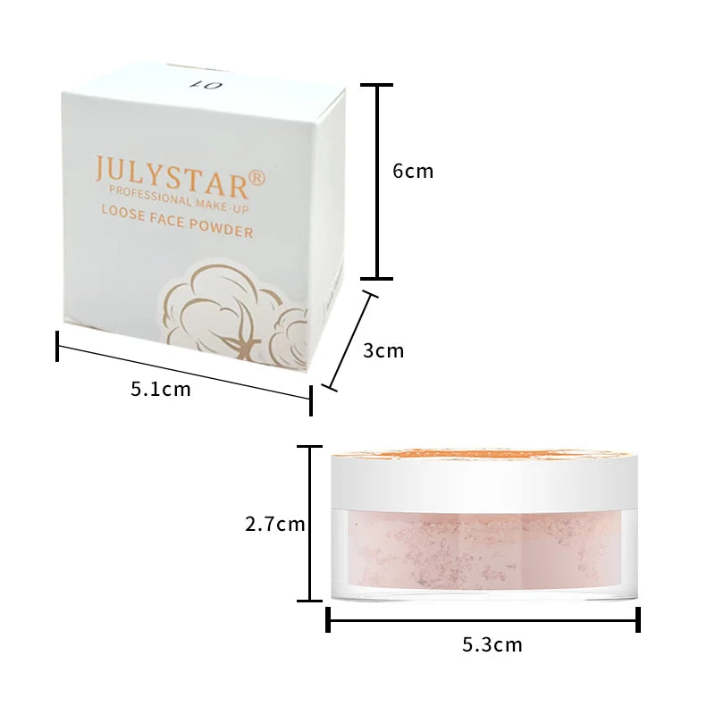 Mineral Face Powder Waterproof Oil Control Translucent Setting Powder High Coverage Makeup Fixer Powder Make-up For Women Makeup