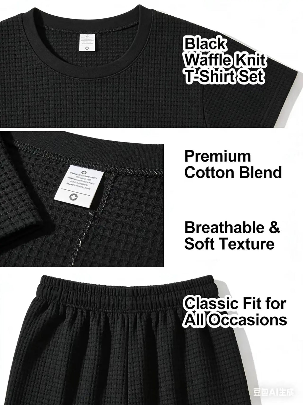 Summer sportswear set - Men's / Women's / Clothing / Decorative Hip Hop / Extra Large / Men's T-shirt
