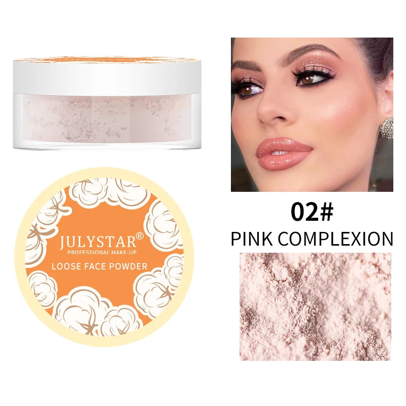 Mineral Face Powder Waterproof Oil Control Translucent Setting Powder High Coverage Makeup Fixer Powder Make-up For Women Makeup
