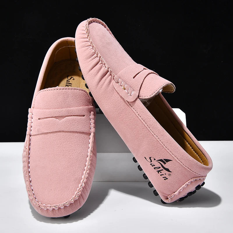 High Quality Women Shoes Lightweight Leather Moccasins Handmade Comforty Fashion Sneakers Mom nurse Flats Soft Walking 2025 New