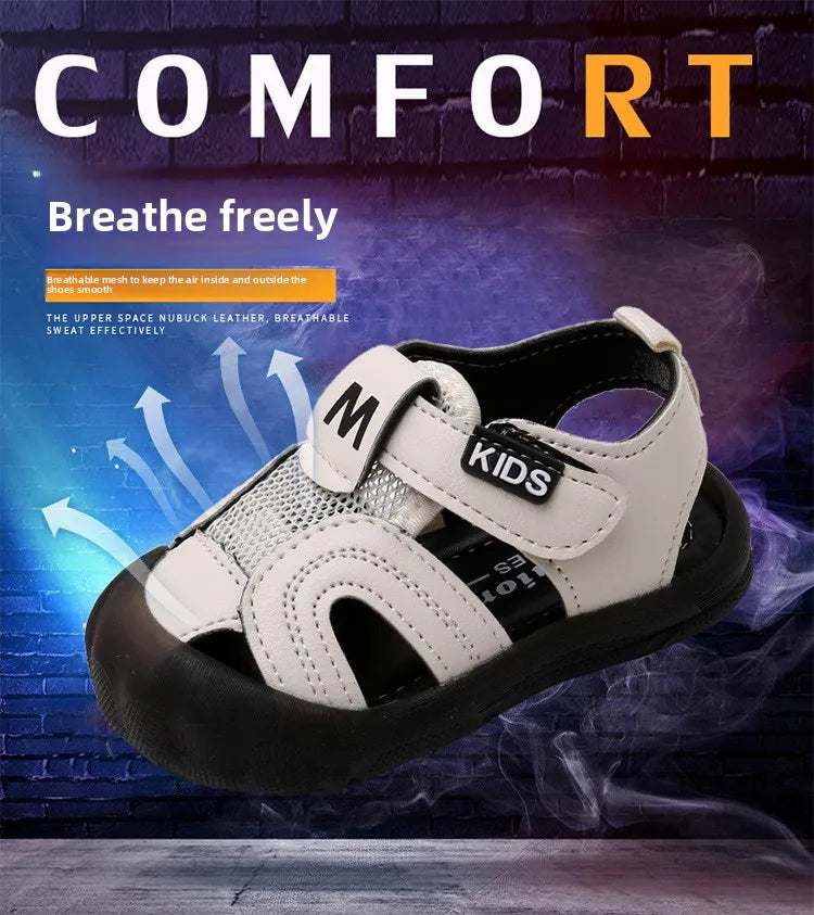 Boy Sandals 2026 summer New Baby Walking Shoes Soft Sole Girls' Sandals Mesh Shoes Children's Sandals Versatile Children's Shoes