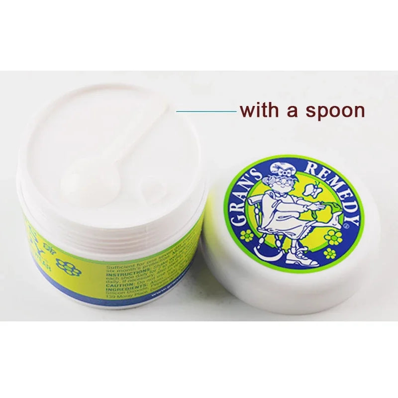 3pcs Grans Remedy Foot Powder Natural Shoe Deodorizer & Foot Odor Eliminator Powder for Men Women Kids Absorb Sweat Fast-Acting
