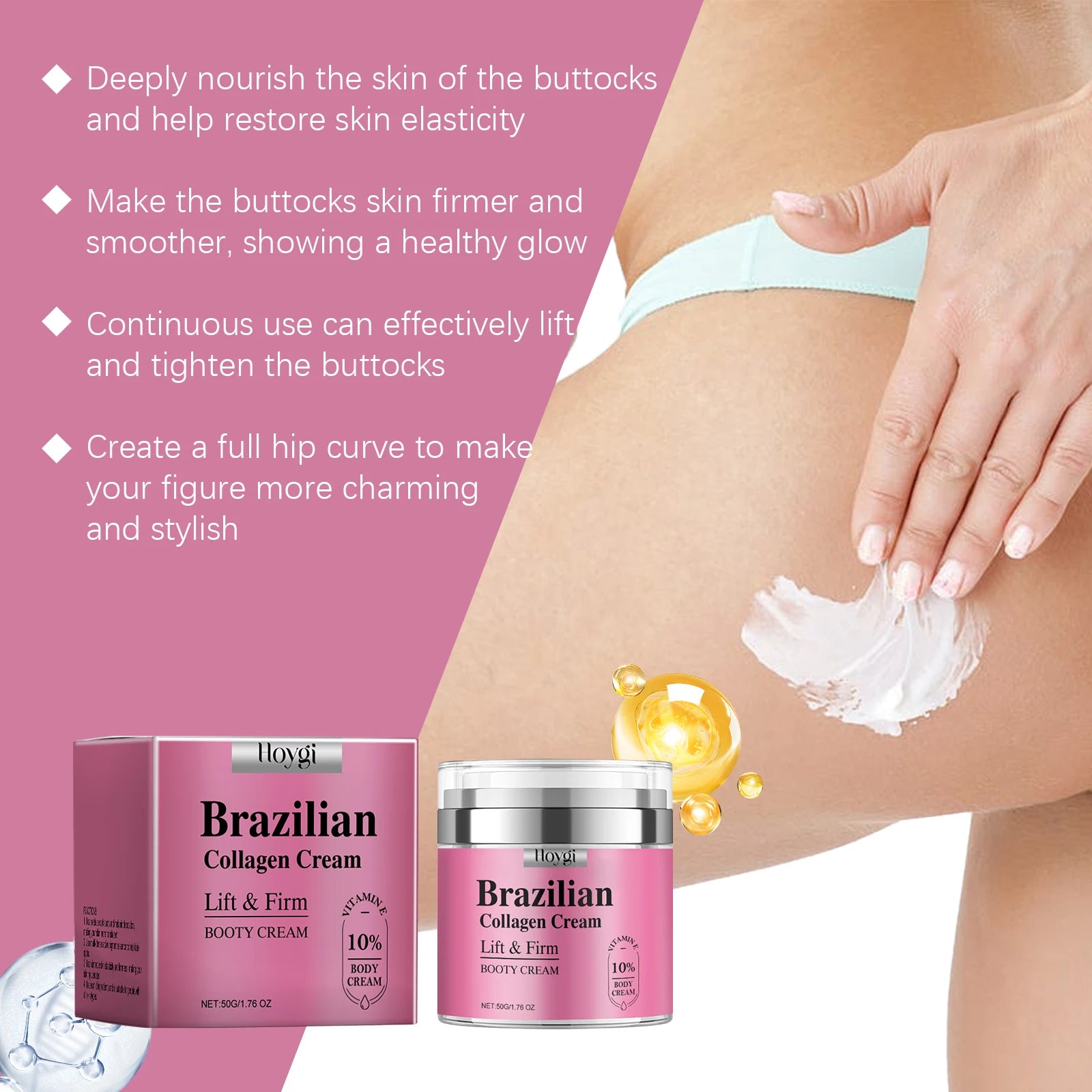 Hip Firming Cream Firming Improve Skin Sagging Increase Elasticity Tighten Lotion Shaping Lift up Buttock Massage Care for Women