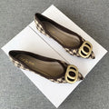 Office Shoes For Women 2025 Ladies Summer Footwear Luxury Leather Casual Formal Pointed Toe Low Heel Elegant Popular Wholesale H
