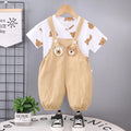 New Summer Baby Boys Fashion Cartoon T-Shirt Overalls 2Pcs/Set Toddler Girl Clothes Suit Children Costume Kids Twins Tracksuits