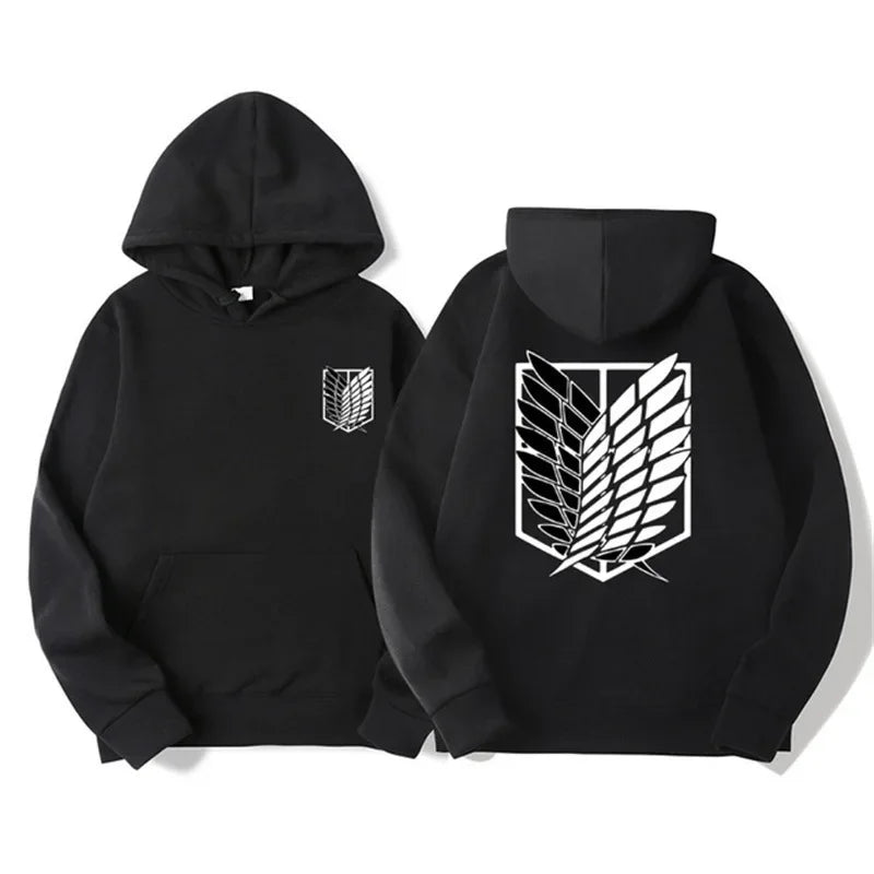Fashion Streetwear Anime Hooded Sweatshirts, Casual Hoodies for Men and Women, Hip Hop Style Pullovers