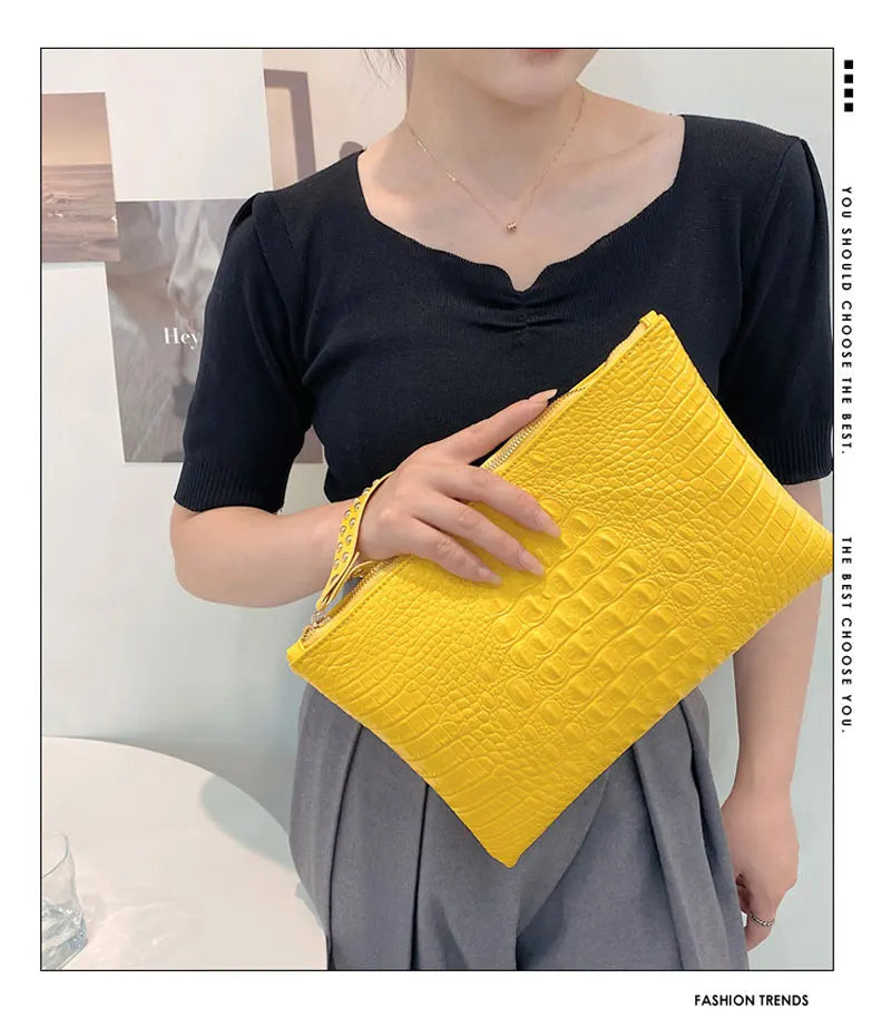 Fashion Luxury Handbags Women Bag PU Leather Clutch Ladies Evening Envelope Bag Female Day Clutches Purse Portable Wristlet Bag
