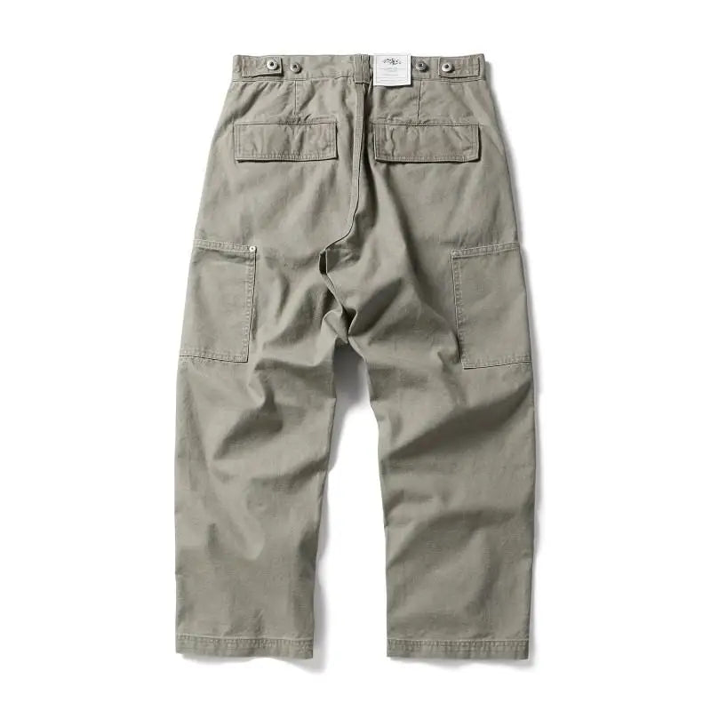 Men Streetwear Fashion Loose Casual Pure Cotton Wide Leg Baggy Pant Cityboy High Street Amikaji Cargo Pants Trousers