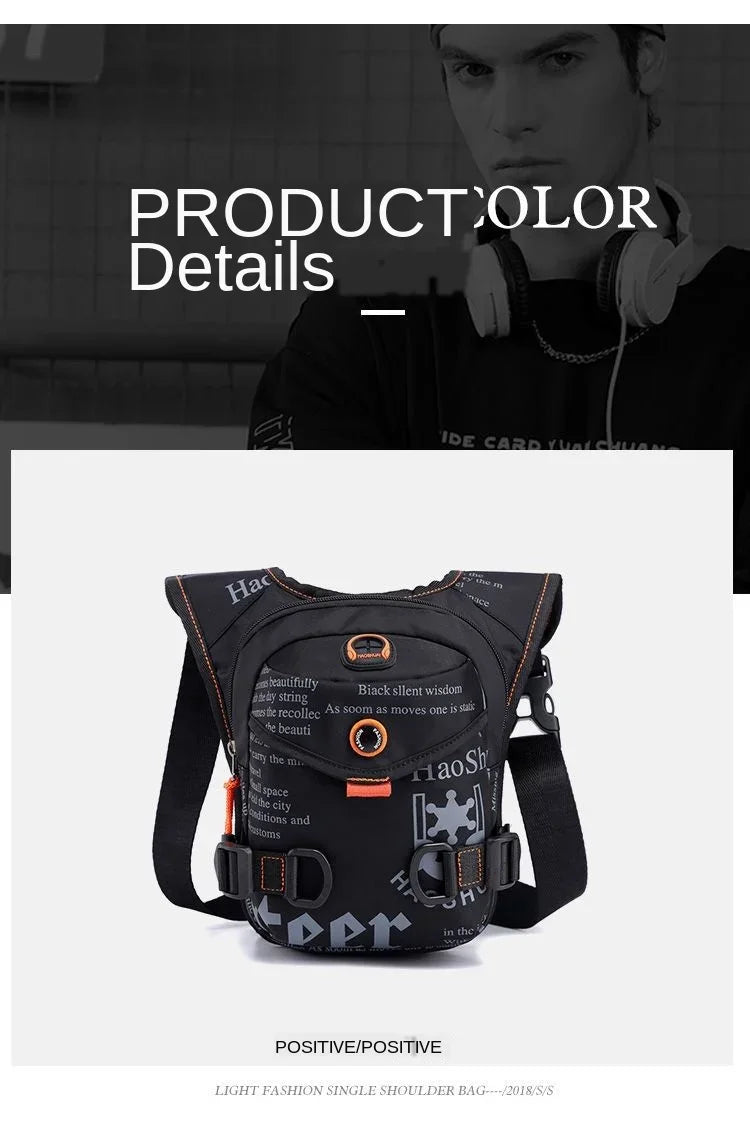 Running Bag Messenger Bag waterproof bags for men Riding Leg Bag Multi-Function Sports Men's Chest Bag Portable waist bag