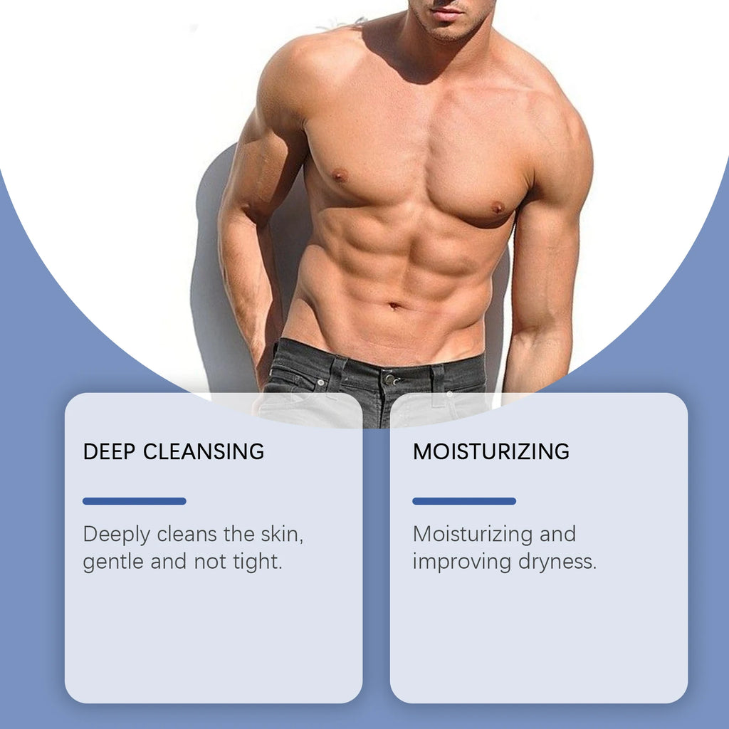 Hyaluronic Men Shower Gel Long Lasting Fragrance Improve Brighten Deep Moisturize Refresh Skin Help Exfoliator Body Wash Lotion
