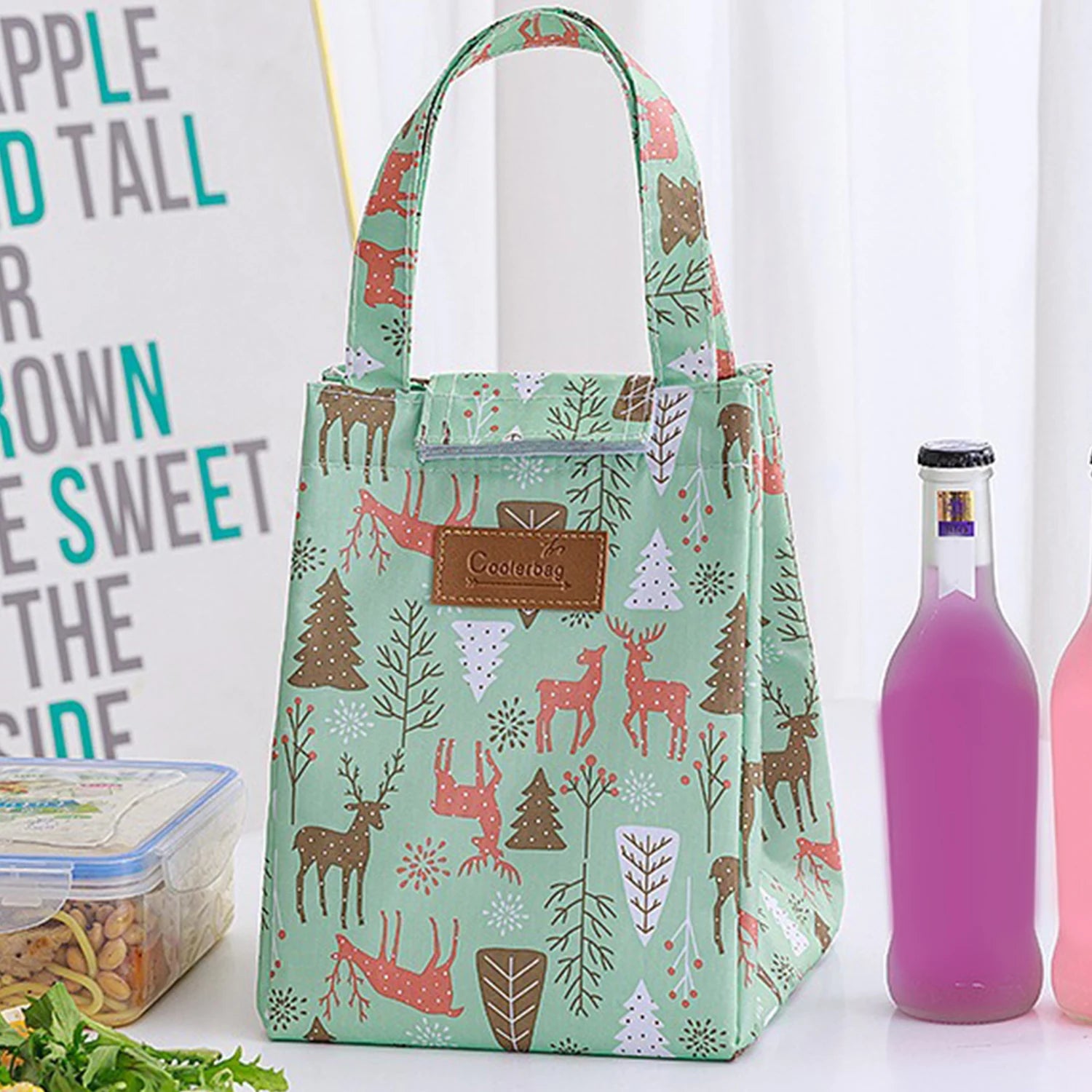 Insulated Thermal Lunch Bags For Men Women Breakfast Lunch Box Organizer Waterproof Camping Food Drink Cooler Bag Picnic Travel
