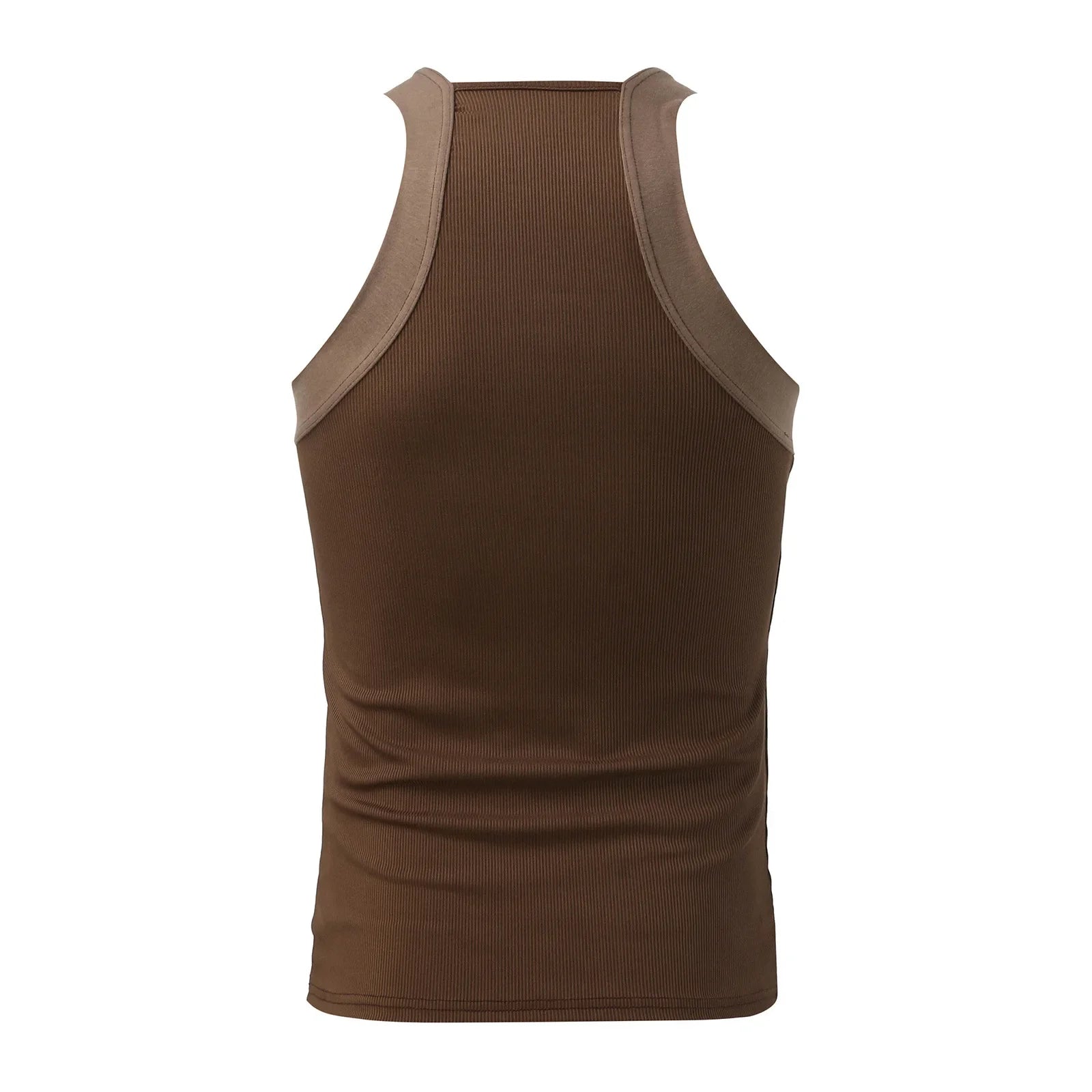 Summer Men's New Solid Color Fashion Sleeveless Shapewear Europe and America Men Sexy Tight Elastic Vest S-4XL