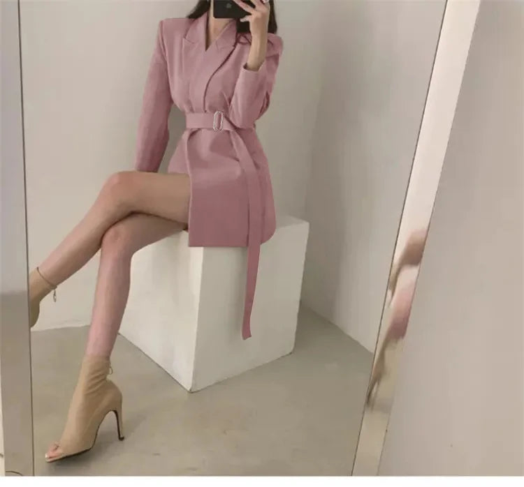 Women's Blazers New in Outer wears New in Casual Temperament High Quality Jacket Ladies Tops White Official Blazer Women