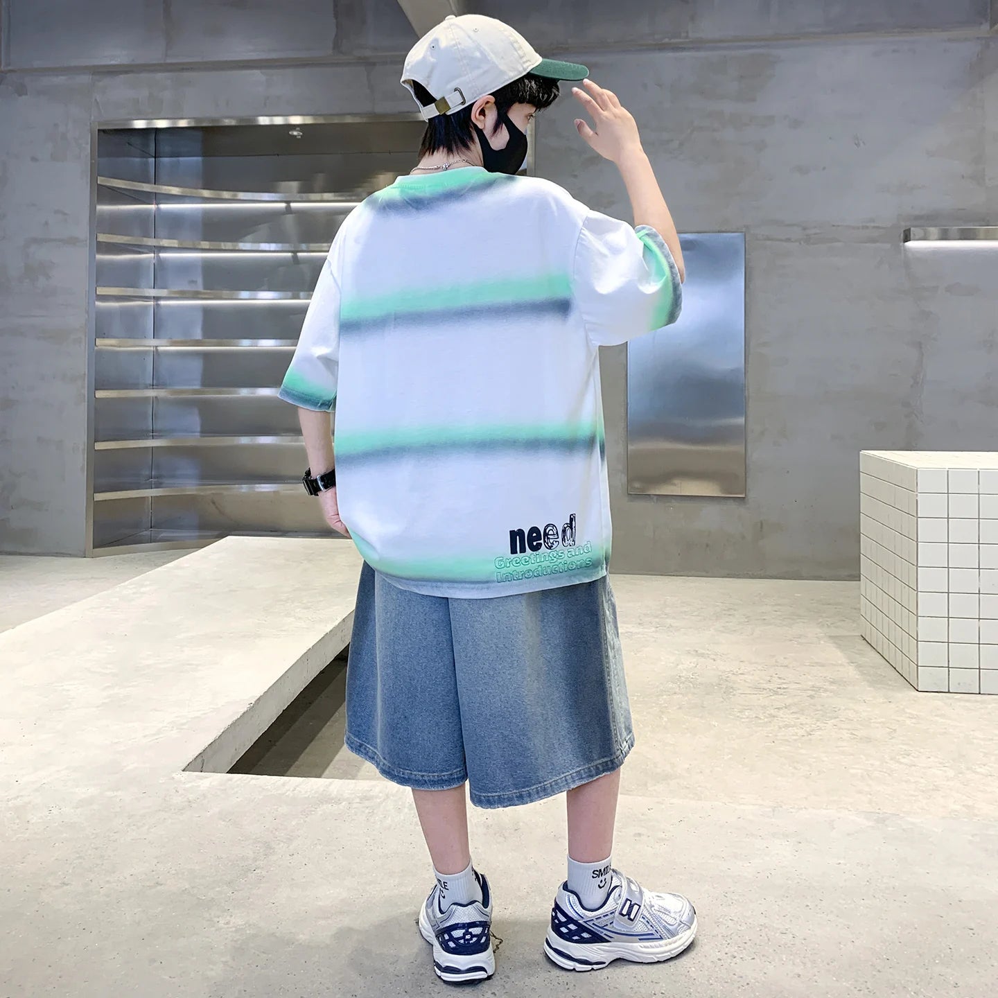 Summer Kids Outfit Sets for Boys Short Sleeve T-shirt Shorts 2PS Clothing Set Tweens Child Tracksuit Top and Bottom Clothes Set