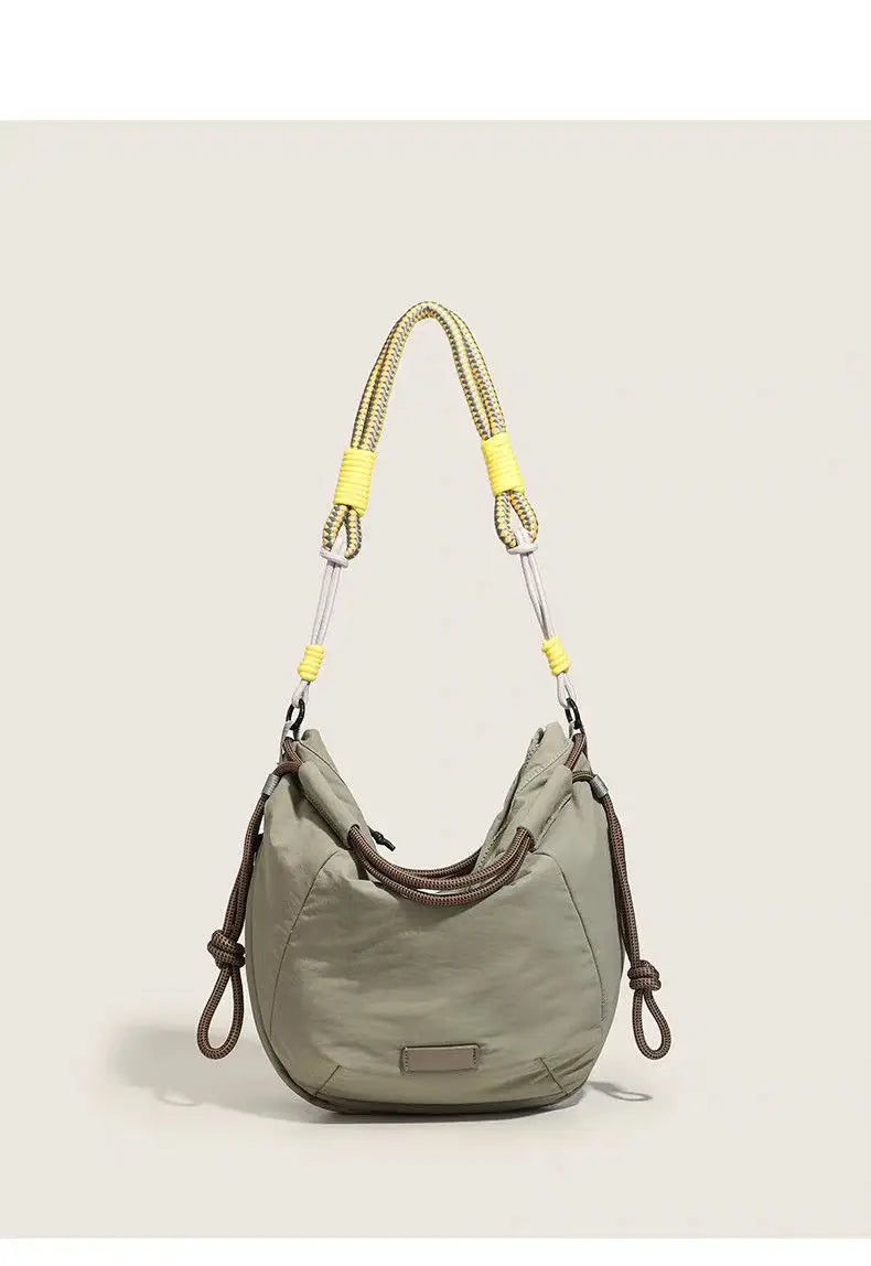 Women Bags Nylon 2026 New Fashion Luxury Korean Sweet Office Lady High-Capacity Shoulder Bag Handbag