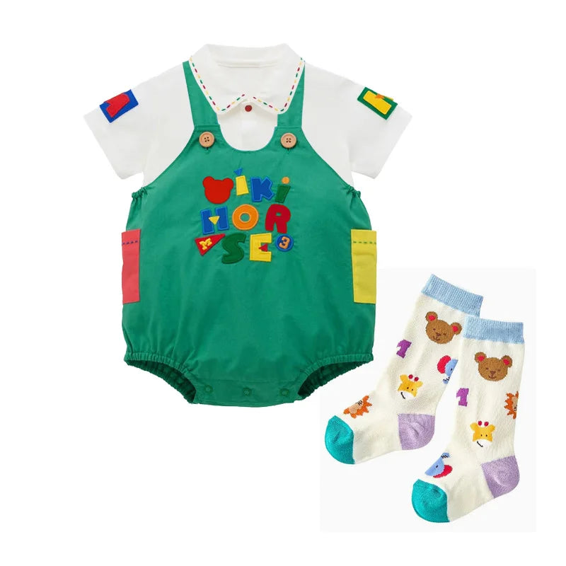 2026 Summer Kids Button Down Shirt Baby Boy Girl Casual Cotton Blouse Colorful Buttons Alphabet Embroidery Undershirt Tops