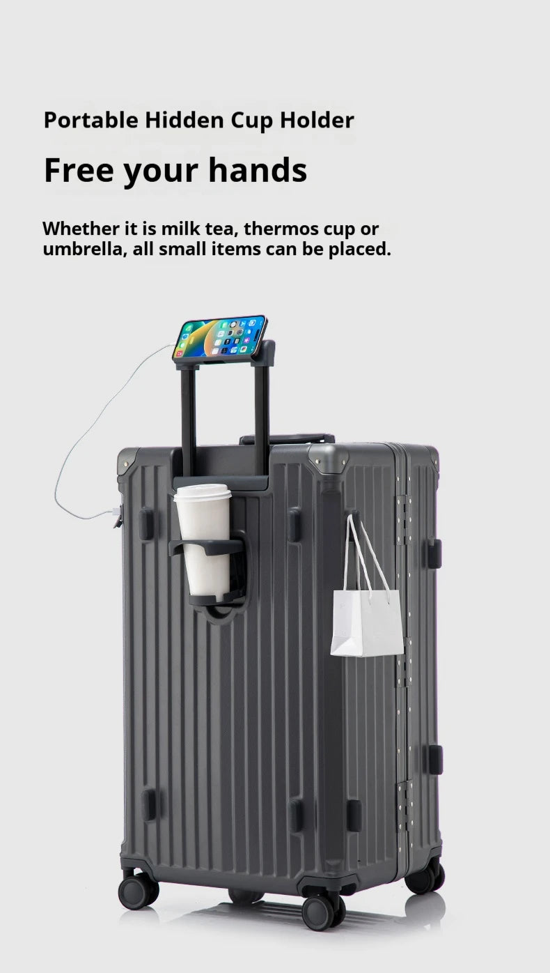 2025 New Suitcase Large Capacity Travel Password Box Registration Box 20/24/26/28/30-inch Trolley Box Men's And Women's Suitcase