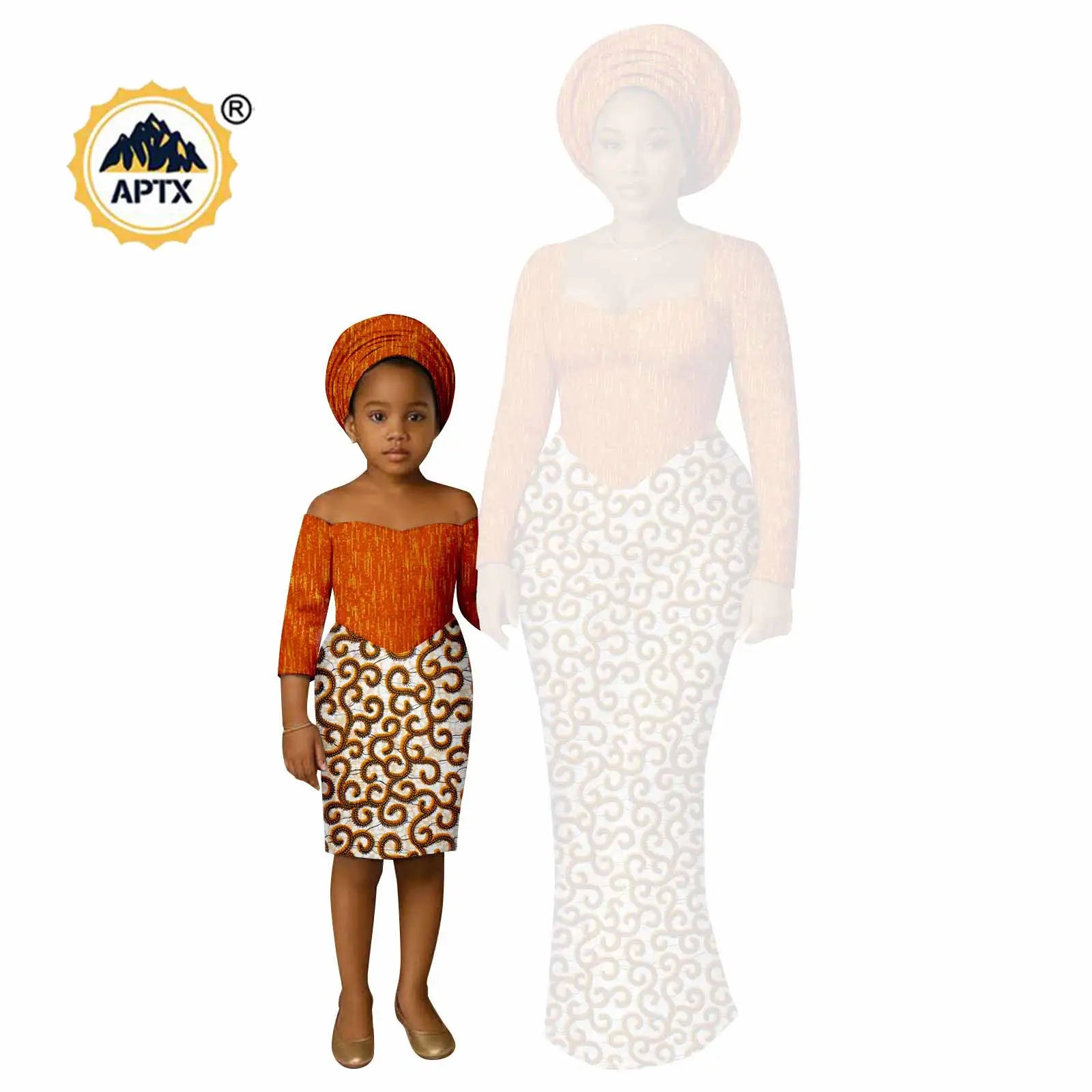 African Print Long Dresses for Women Family Outfits Dashiki Couple Clothes Mom and Daughter Dresses Ankara Outwear 25F029