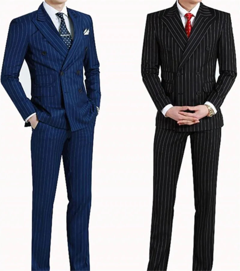 50cm Spring fashion Stripe Suit Fabric Atiku Fabric for Men High Quality Men's jacket Fabrics  Business  fabric Set sewing
