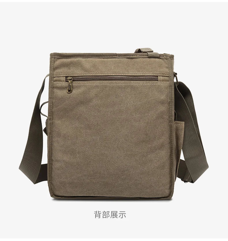 Man Messenger Shoulder Bag 2022 Canvas Business Casual Zipper Handbag Male Satchel Cross Body Bags Men bolsa crossbody bags sacs