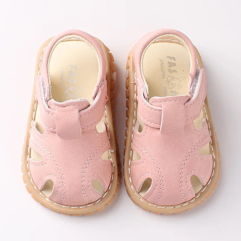 Baby Girl Boy Summer Sandals Candy Color Kids Shoe Infant Anti-collision Toddler Whistle Shoe Soft Bottom Kid Child Beach Sandal