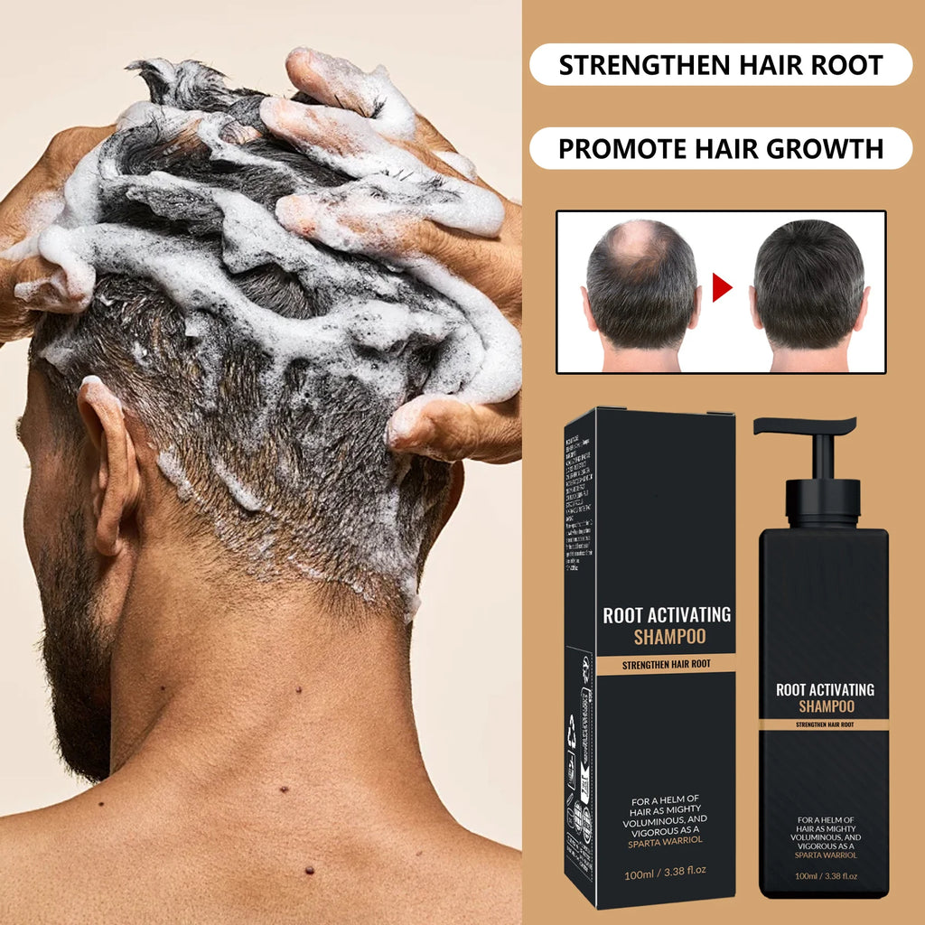 Hair Growth Shampoo for Men Strengthen Scalp Nourishing Anti Hair Loss Moisturizing Repairing Non-greasy Oil Control Clean 100ml