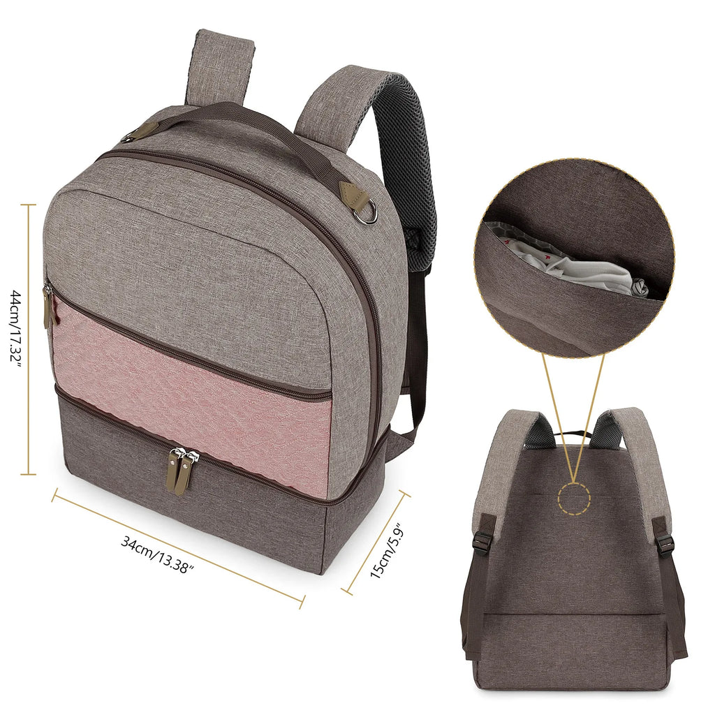 New Baby Diaper Bag Backpack Multifunctional Waterproof Maternity Nappy Bags Mommy Travel Backpack Stroller Bag Baby Nappy Cares