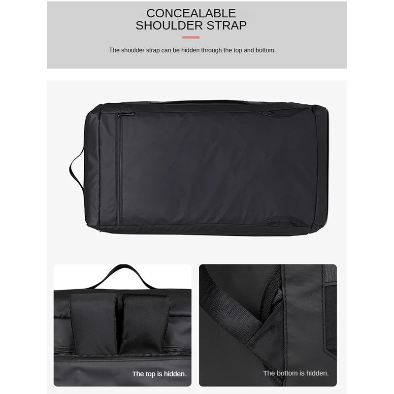 Large capacity travel bag with printed logo name boxing sports storage bag gym bag personalized pattern