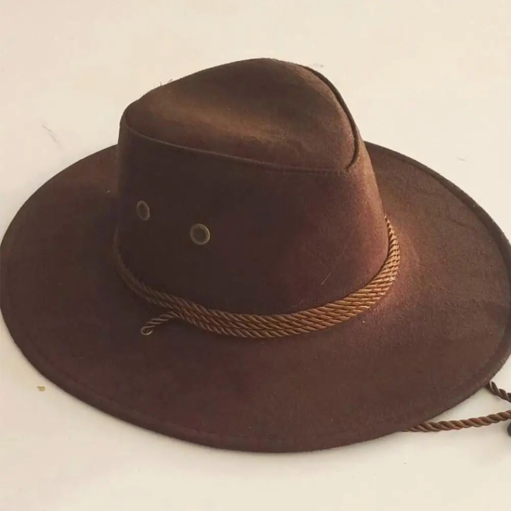 Color Men Western Cowboy Hat Big-edge Gentleman Cowgirl Jazz Gifts West Cowboy Hat For Men Color Mongolian Caps Costumes