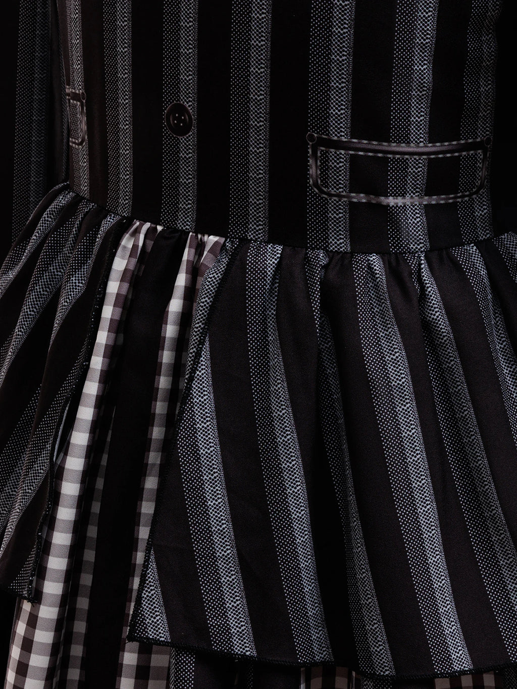 Girls Party Dress  Girl Clothing Elegant Ball Gown Black Stripes Girls Princess Dress Carnival Birthday Party Role Play Dress