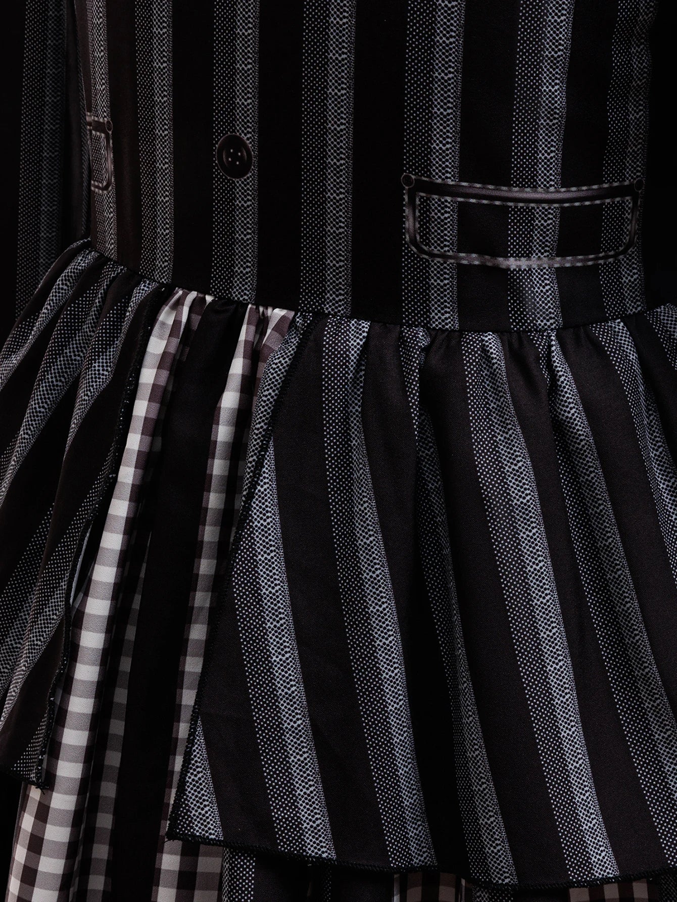 Girls Party Dress  Girl Clothing Elegant Ball Gown Black Stripes Girls Princess Dress Carnival Birthday Party Role Play Dress
