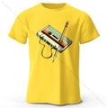 Men's Summer Essential 100% Cotton Printed T-Shirt, Soft & Breathable Round Neck Short Sleeve Tee, Unisex Casual Wear