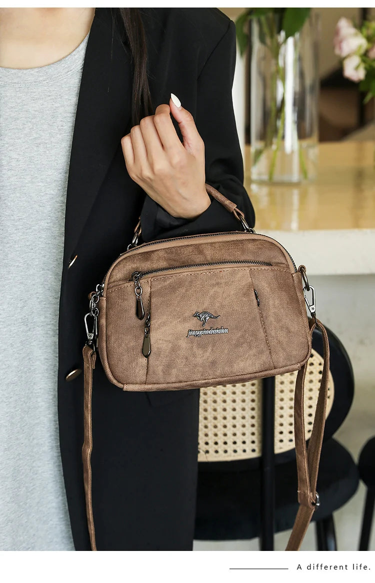 New Women Bags Trend nylon Messenger Handbag Multiple pockets Crossbody Bags Ladies High Quality Shoulder Bag Purses for Womens