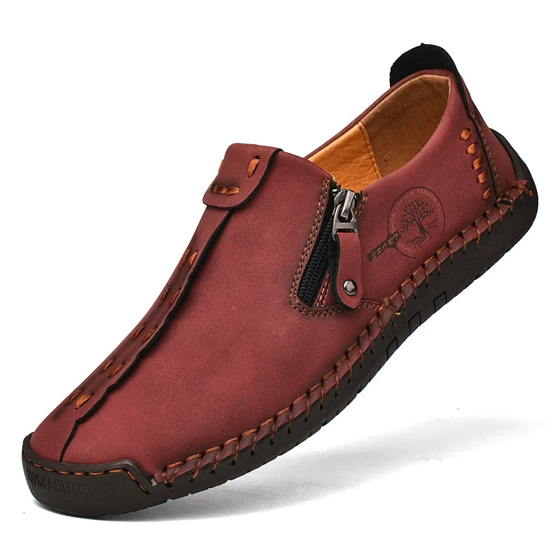 Men Casual Leather Shoes Comfortable Anti-slip Flat Shoes Soft Leather Shoes Hot Sales Free Delivery of Men Shoes In Large Size