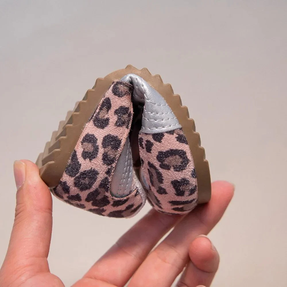 Kid's Sneakers Summer Sport Shoes For Children Mesh Breathable Leopard Boy's Girl's Running Footwear Anti-slippery Ergonomics