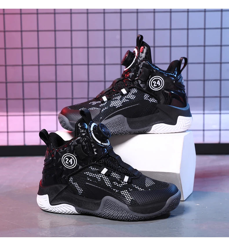 2025 New Children's Basketball Sports Shoes for Boys High Quality Running Kids Shoes Child Sneakers Non-Slip School Shoes