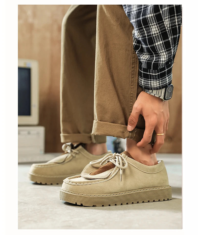 Shoes for Men Leather Casual Shoes Waterproof Comfortable Men's Sneaker Lace Up Male Footwear Vulcanized Man Shoe Masculino