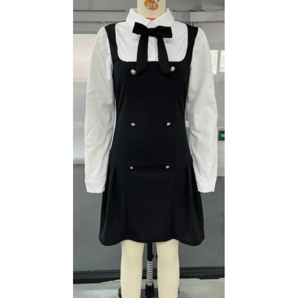 NEW Teen Girl Dress Summer Autumn Long Sleeve Blue Ceremony School Young Girl Dresses Casual Fashion Women Dress 13 14 15 16 Yrs