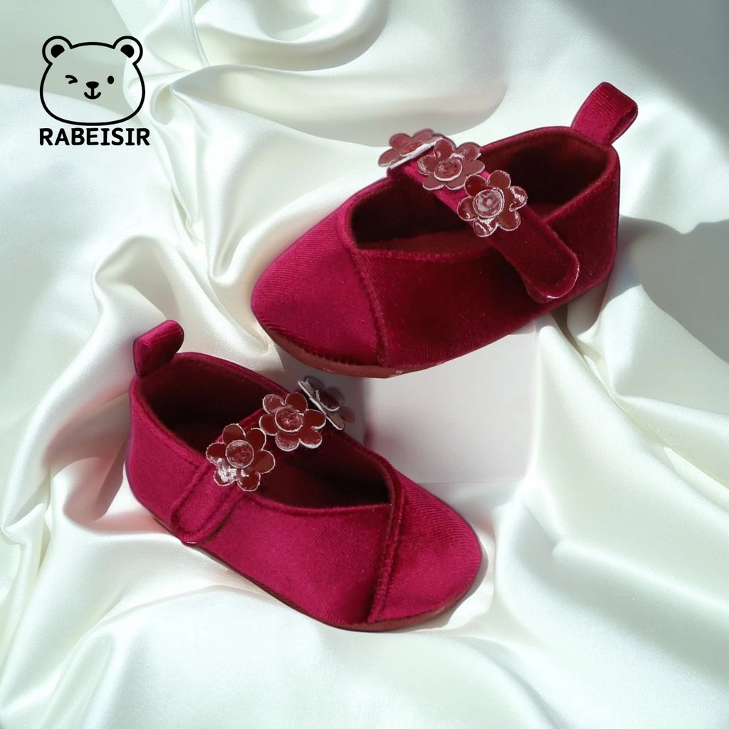 Baby Girl Princess Shoes 0-18 Months Baby Walking Shoes Fashionable and Sweet