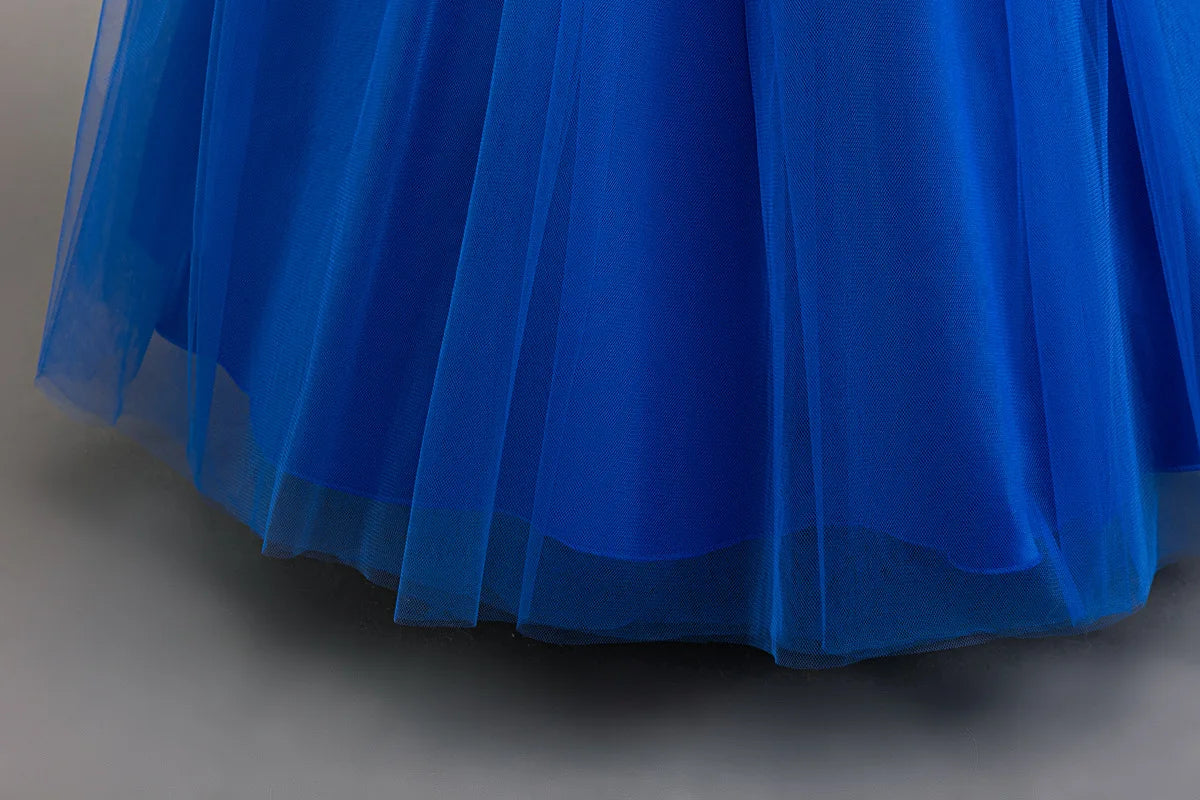 4-12 years old Dress up dance party girl dress tulle girl wedding dress elegant girl party dress kids Christmas dress