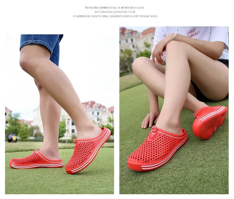 2025 New Men Summer Slippers High Quality Non Slip Beach Shoes For Women Breathable Couples Fashion Comfortable Garden Shoes