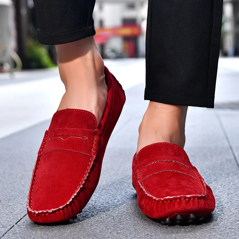High Quality Women Shoes Lightweight Leather Moccasins Handmade Comforty Fashion Sneakers Mom nurse Flats Soft Walking 2025 New